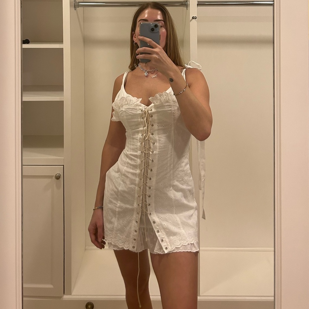 Balkan lace up corset dress